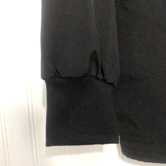 ScrubStar ETHICAL FABRIC Black Scrub JACKET Snap Front SoftCuffs POCKETS LikeNew - Picture 4 of 6